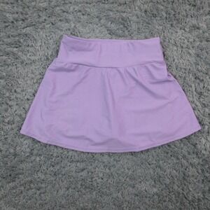 Calypsa Short Swim Skort Womens XS Purple High Waist Modest Bathing Bottom NWT